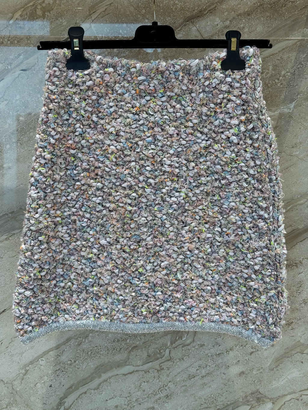 Twisted braided rhinestone slimming and elegant short skirt