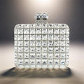 Women Unique Perfume Bottle Rhinestone Bag Glitter Crystal Evening Clutch Cocktail Party Purse for Weddind