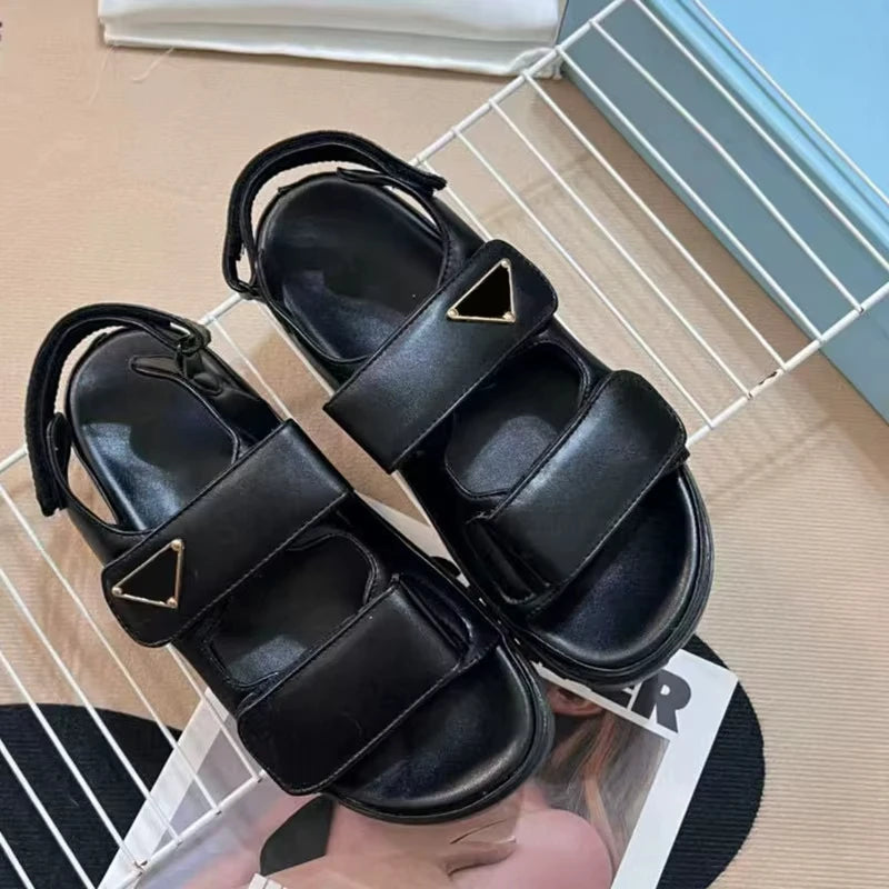 2025 New Women's Magic Slippers One Step Beach Sandals Spring Summer Casual Peep Toe Shoes 35-41