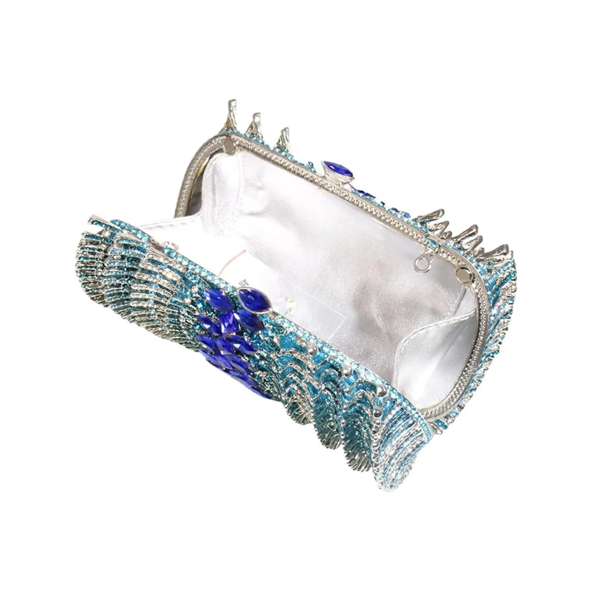 Women Luxury Rhinestone Evening Purse Glitter Crystal Clutch Bag Wedding Handbag for Cocktail Party