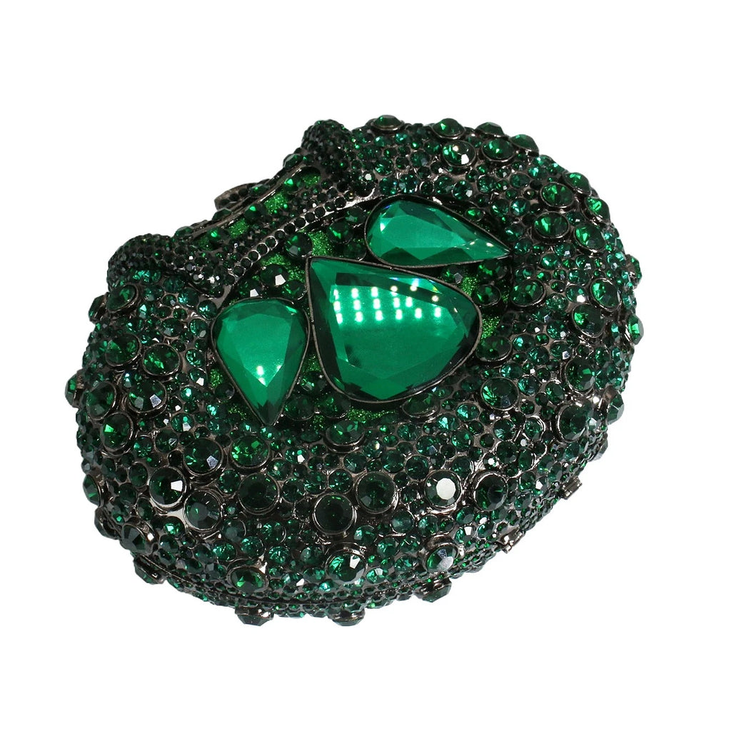 Luxury Women Stone Shaped Crystal Evening Bag Oval Rhinestone Clutch Diamond Handbag Purse for Banquet Cocktail
