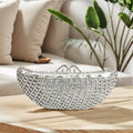 Unique Women Boat Shaped Rhinestone Evening Purse Dazzling Crystal Handbag Wedding Clutch for Cocktail Prom