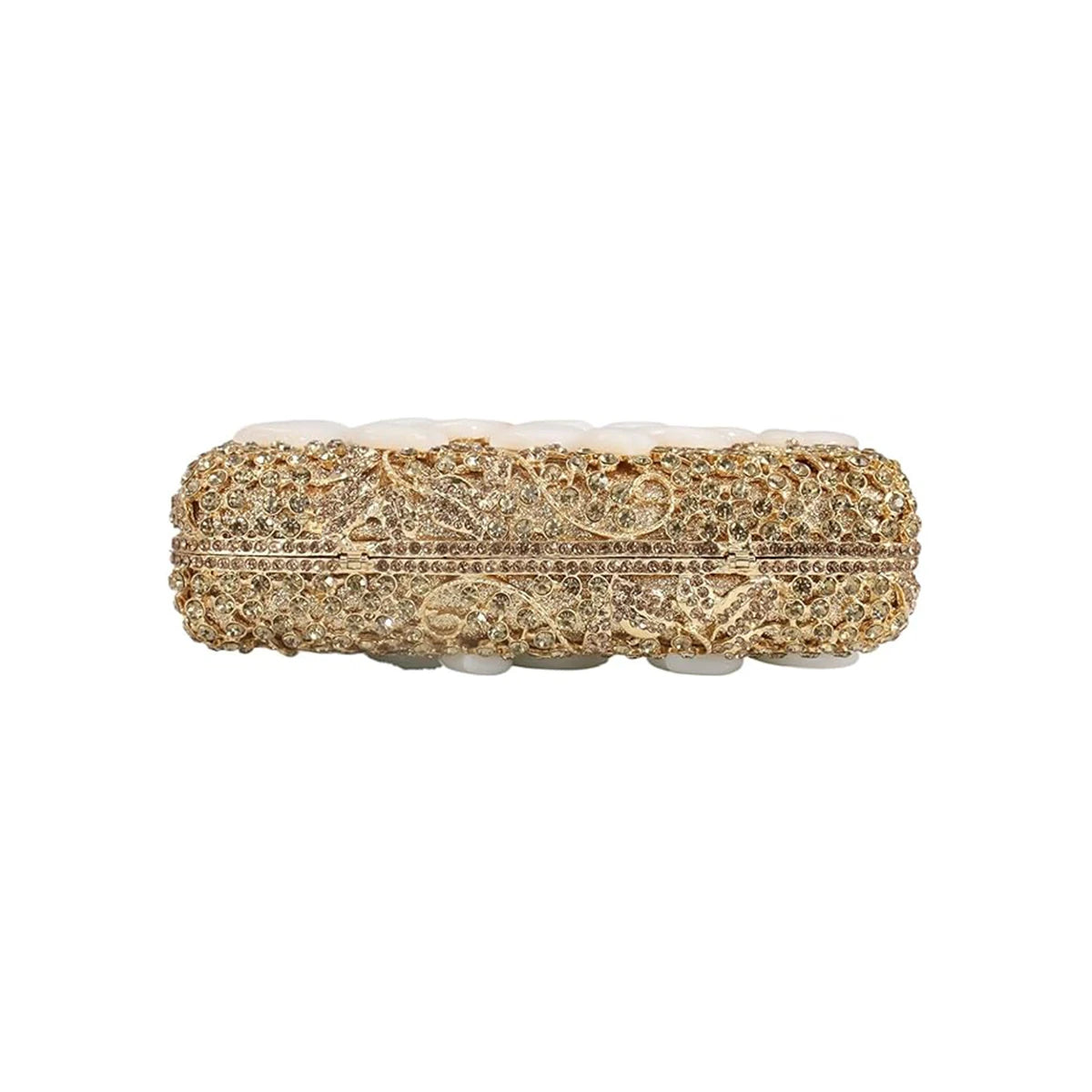 Women Elegant Floral Pattern Rhinestone Evening Bag Sparkling Flower Crystal Clutch Luxury Diamond Handbag for Prom Cocktail