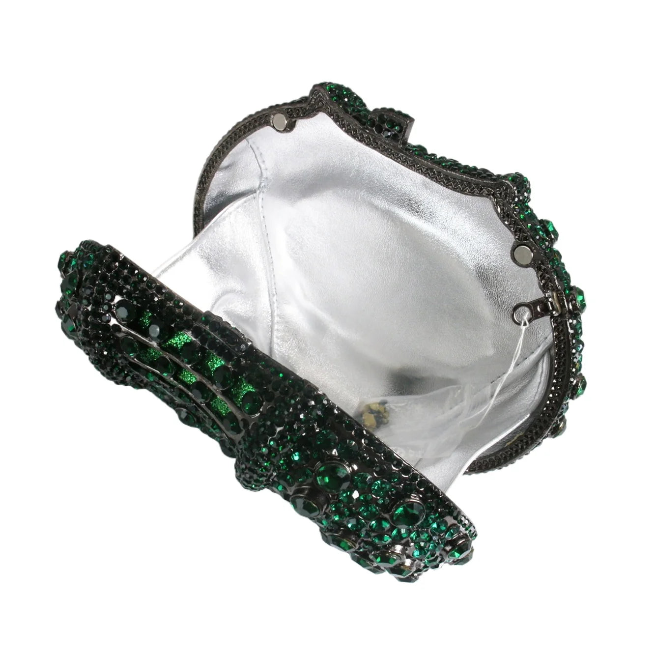 Luxury Women Stone Shaped Crystal Evening Bag Oval Rhinestone Clutch Diamond Handbag Purse for Banquet Cocktail