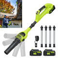 Feihu 40V Cordless Brushless Leaf Blower with 2 Batteries & Charger, 580CFM 2-Speed Electric Blower for Garden Home