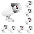 5 Core PA Horn Speaker 8Pcs 6 x 4" 50W Loud Audio Outdoor Speakers System 8Ohm Reflex Megaphone-HW 405 WH 8PCS