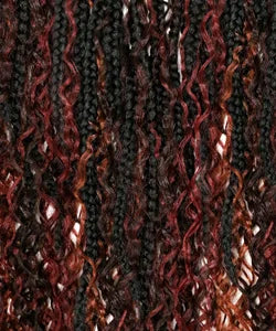 Outre HD Braided Whole Lace Synthetic Wig Glueless Knotless Boho Mermaid Box Braid 32"