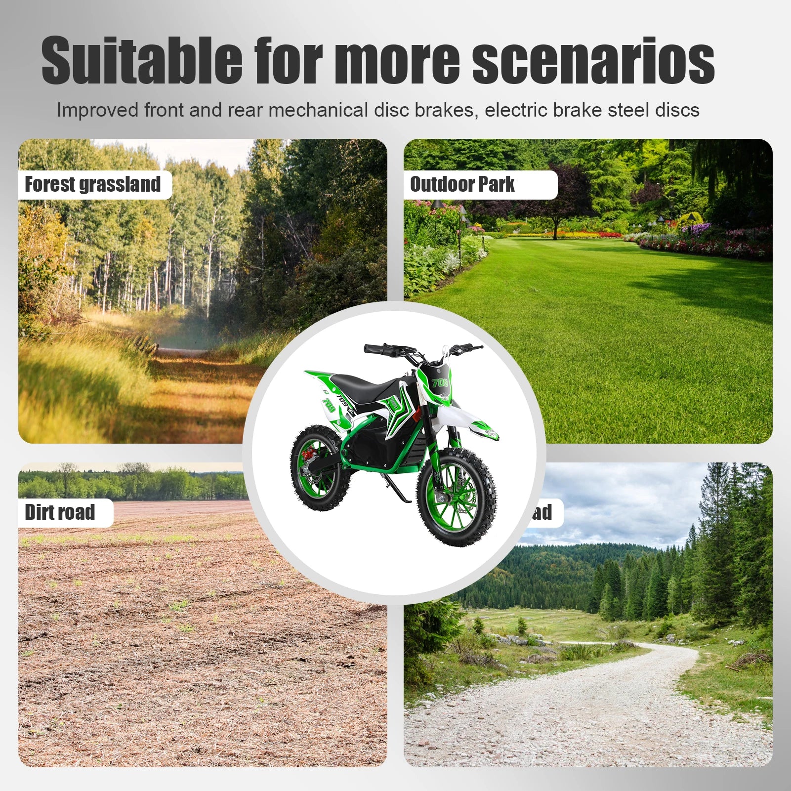 350W Electric Motorcycle Off Road, 36V Electric Dirt Bike, Kids Electric Dirt Bike, Mini Motocross Bike, Speeds Up to 25 KM/H
