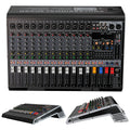 5 Core Audio Mixer 12 Channel DJ Soundboard USB Interface Bluetooth Mixing Console w 99 DSP Effect