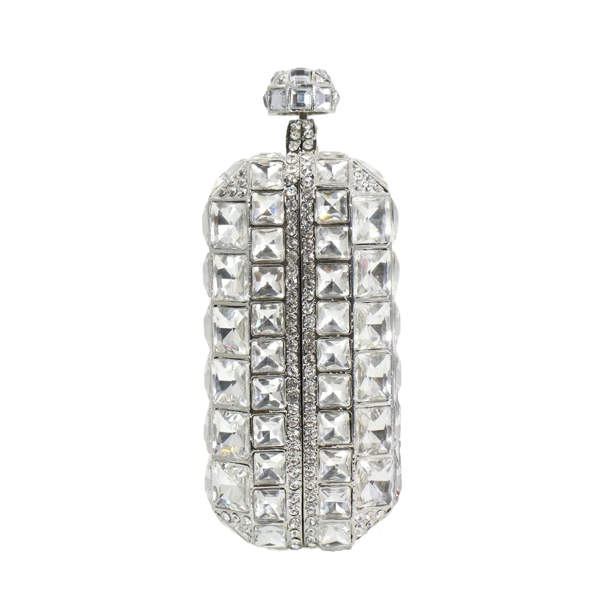 Women Unique Perfume Bottle Rhinestone Bag Glitter Crystal Evening Clutch Cocktail Party Purse for Weddind