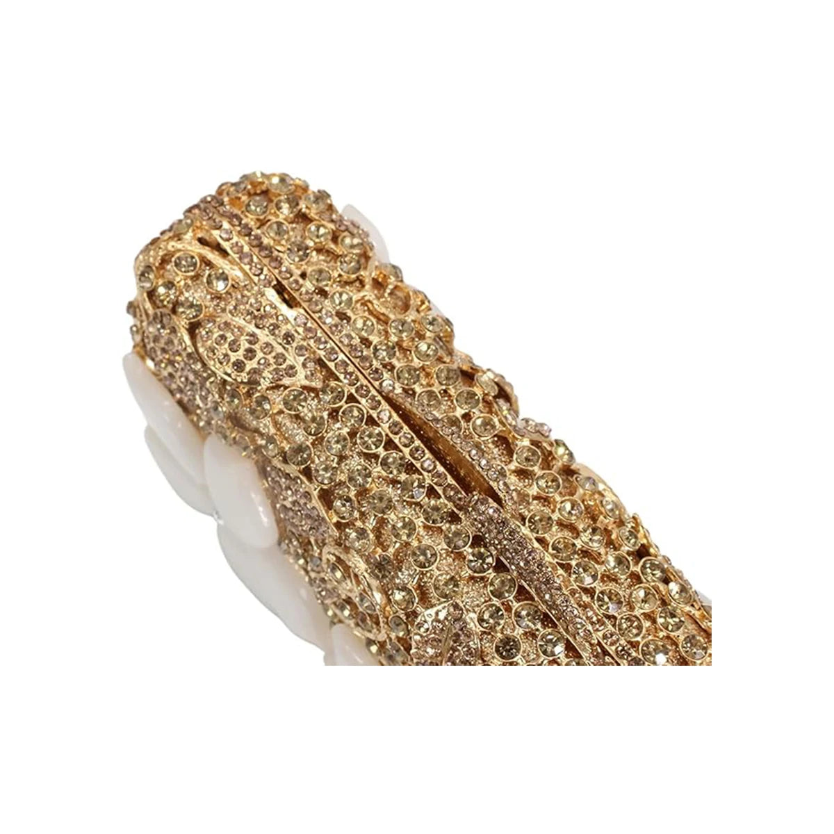 Women Elegant Floral Pattern Rhinestone Evening Bag Sparkling Flower Crystal Clutch Luxury Diamond Handbag for Prom Cocktail