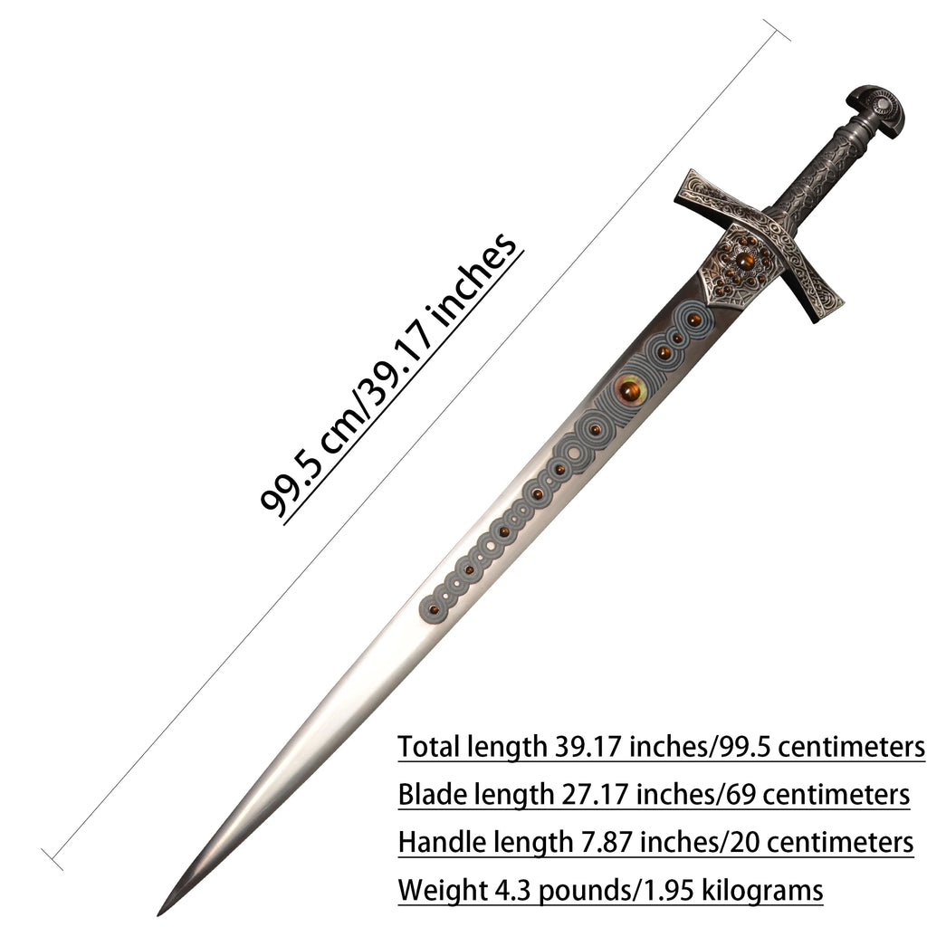 39in Western sword/Knight's sword of Michaela/Stainless steel/Collection
