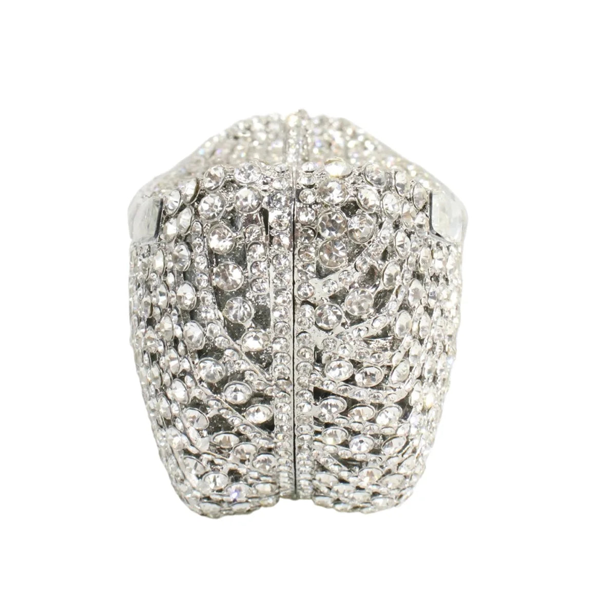 Unique Women Boat Shaped Rhinestone Evening Purse Dazzling Crystal Handbag Wedding Clutch for Cocktail Prom