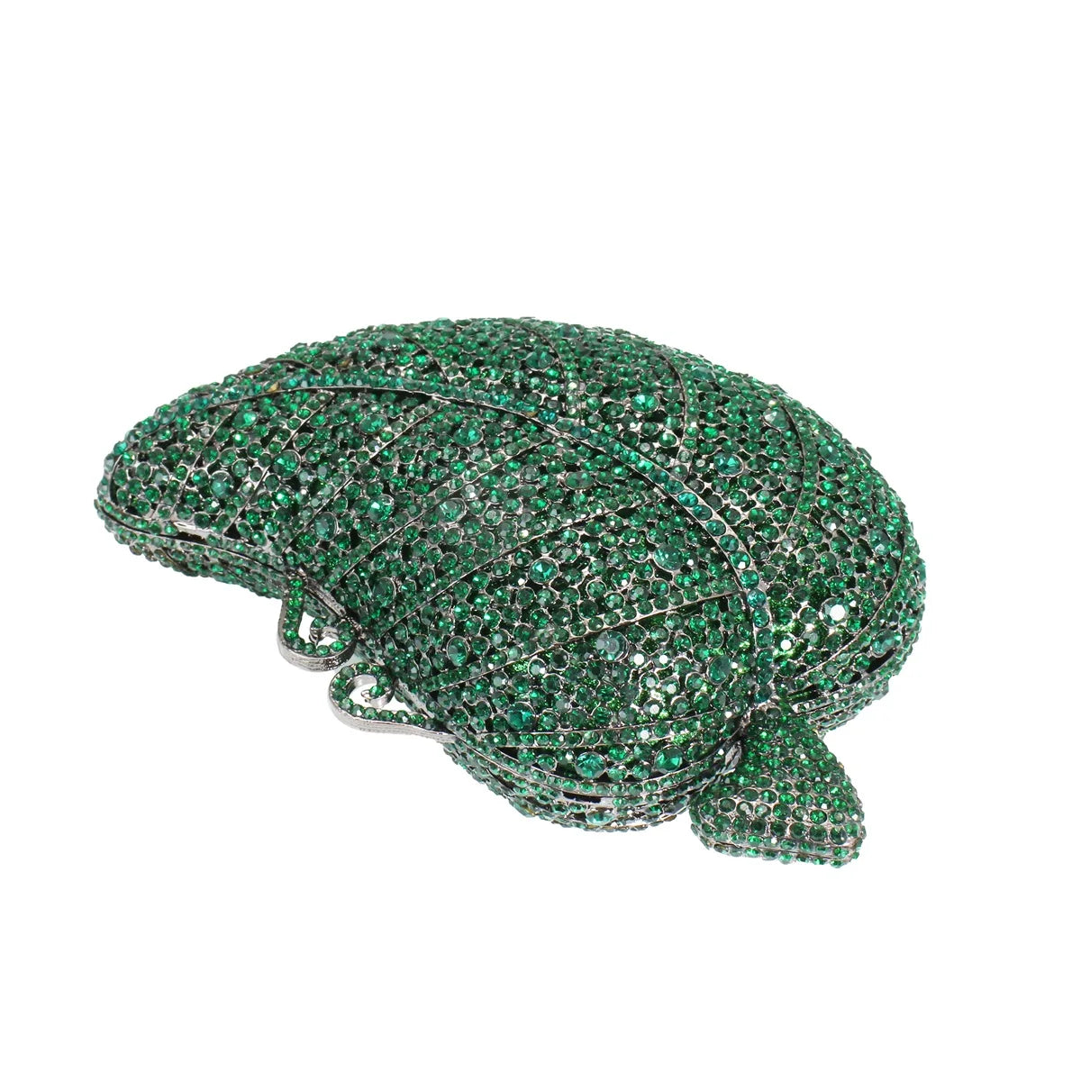 Elegant Women Leaf Shaped Rhinestone Bag Luxury Crystal Clutch Purse Dazzling Diamond Bride Handbag for Cocktail Party