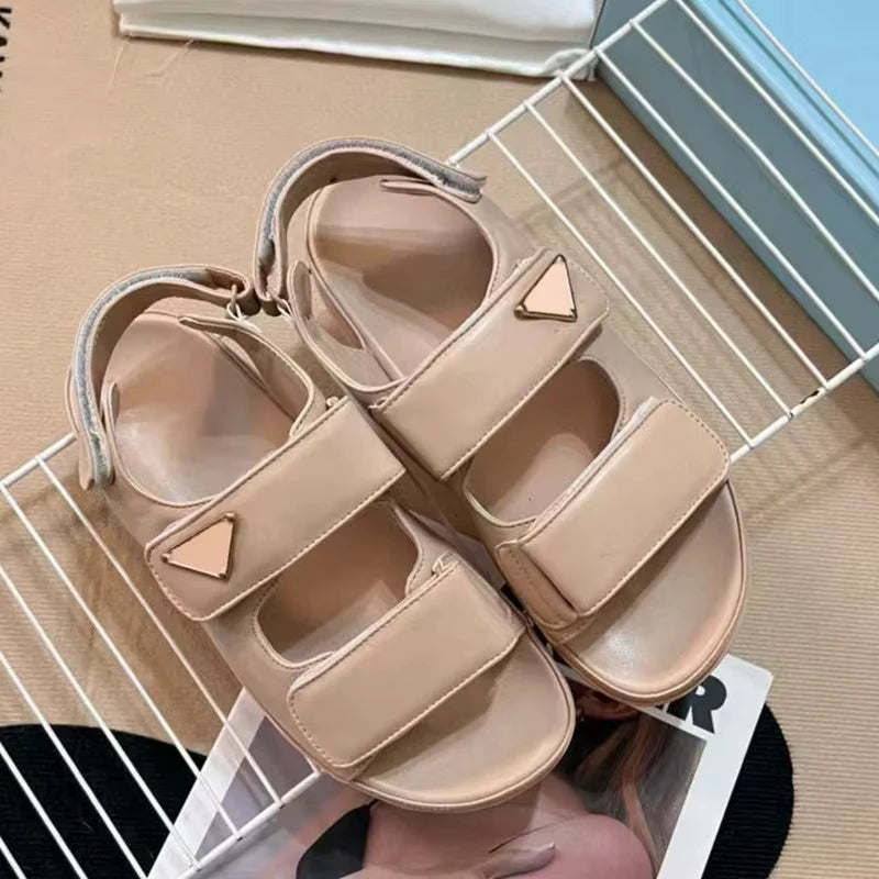 2025 New Women's Magic Slippers One Step Beach Sandals Spring Summer Casual Peep Toe Shoes 35-41