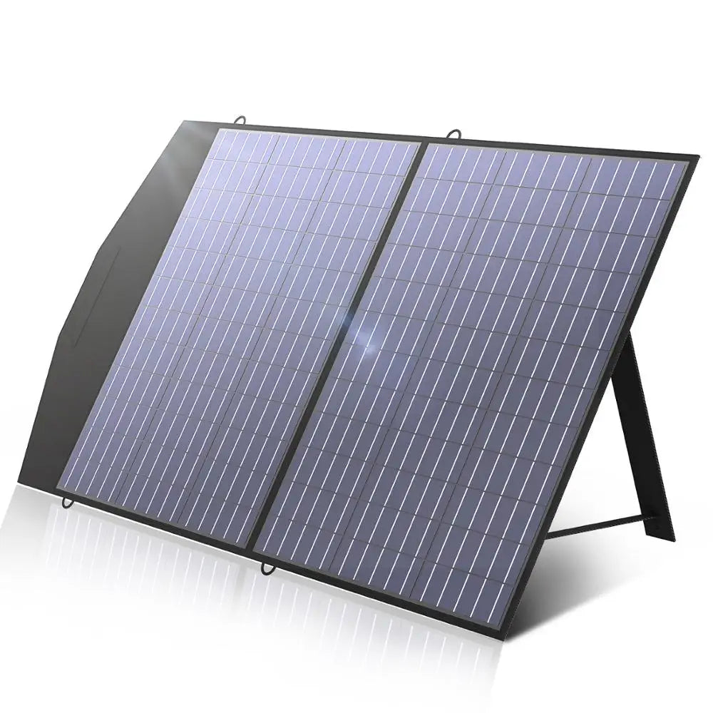 ALLPOWERS Foldable and Portable Solar Panel 100 / 200W Solar Battery Charger，Outdoor Emergency Backup Power for Powerstation etc