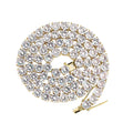 JINAO New 925 Sterling  4mm and 6mm Men's Necklace Bling CZ Iced Out Hip Hop Jewelry Link Tennis Chain For Gift