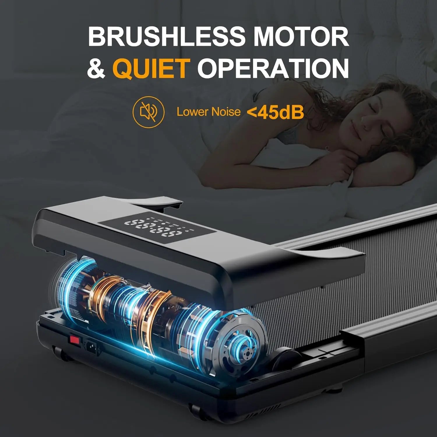 Walking Pad, Under Desk Treadmill, 3 In 1 Portable Treadmill With Remote Control LED Display, 2.5 HP Quiet Walking