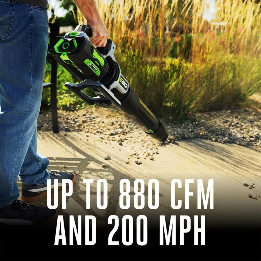 Cordless Electric Leaf Blower with 880 CFM High Airflow for Efficient Yard Cleanup Ideal for Large Gardens and Driveway Mainten