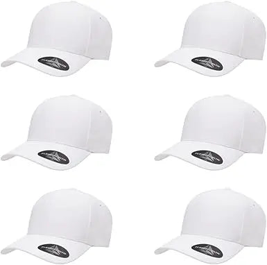Seamless Stretch-Fitted Hat with 3-Layer Sweatband, Bulk Packs Available for Wholesale Purchase