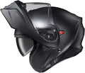 Open Full Face Transformer Adult Motorcycle Helmet Bluetooth Ready Speaker Pockets DOT ECE P/J Approved Solid (Matte Black-2X-La