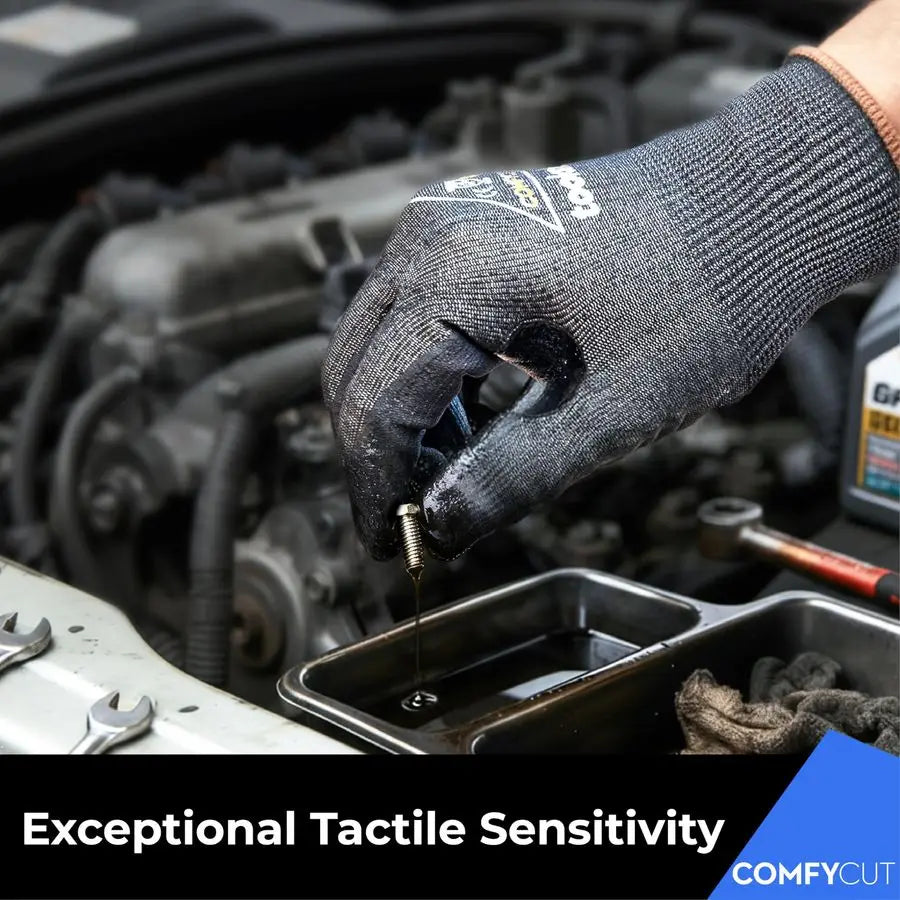 ANSI A4 Cut Resistant Work Gloves without Steel amp Fiberglass, Ultra Light Comfort amp Proper Fit,for Mechanic,Gardening