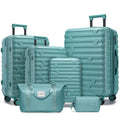 6 Piece Hardside Expandable Luggage Set with Duffel Bags Spinner Wheels