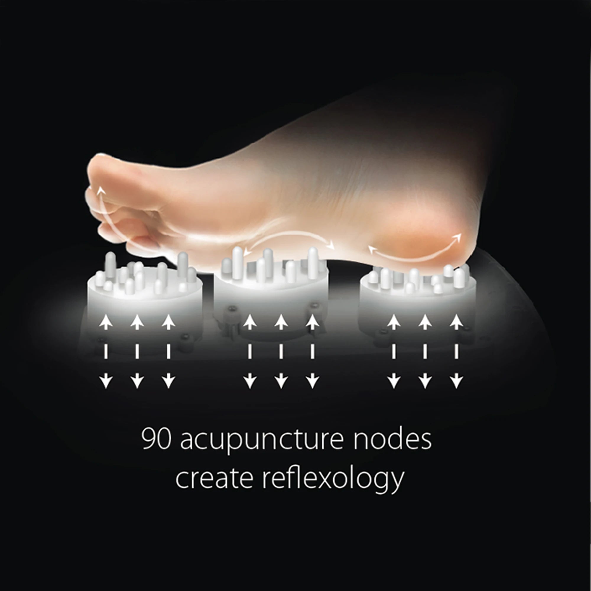 Foot Massager Finger Air Pressure Electric Shiatsu with Roller Kneading Heat Therapy Air Compression Vibration Massage