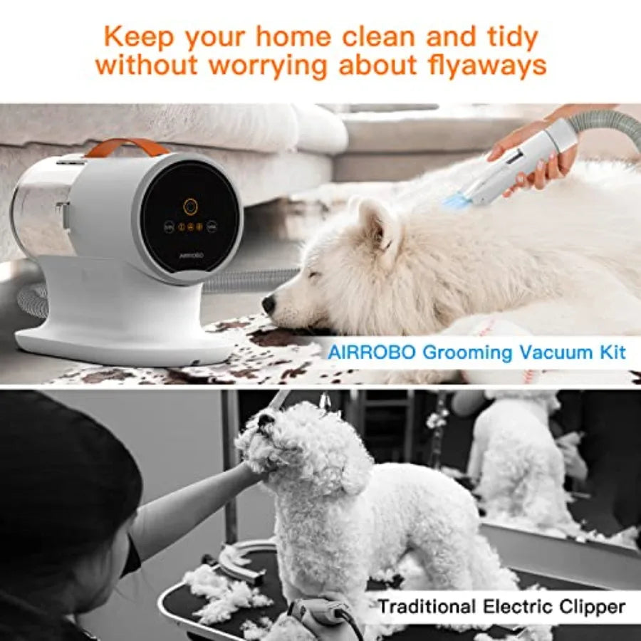 Dog Grooming Vacuum Kit 12000Pa Strong Pet Vacuum for Shedding Grooming Hair Quiet PG100 2L Large Capacity