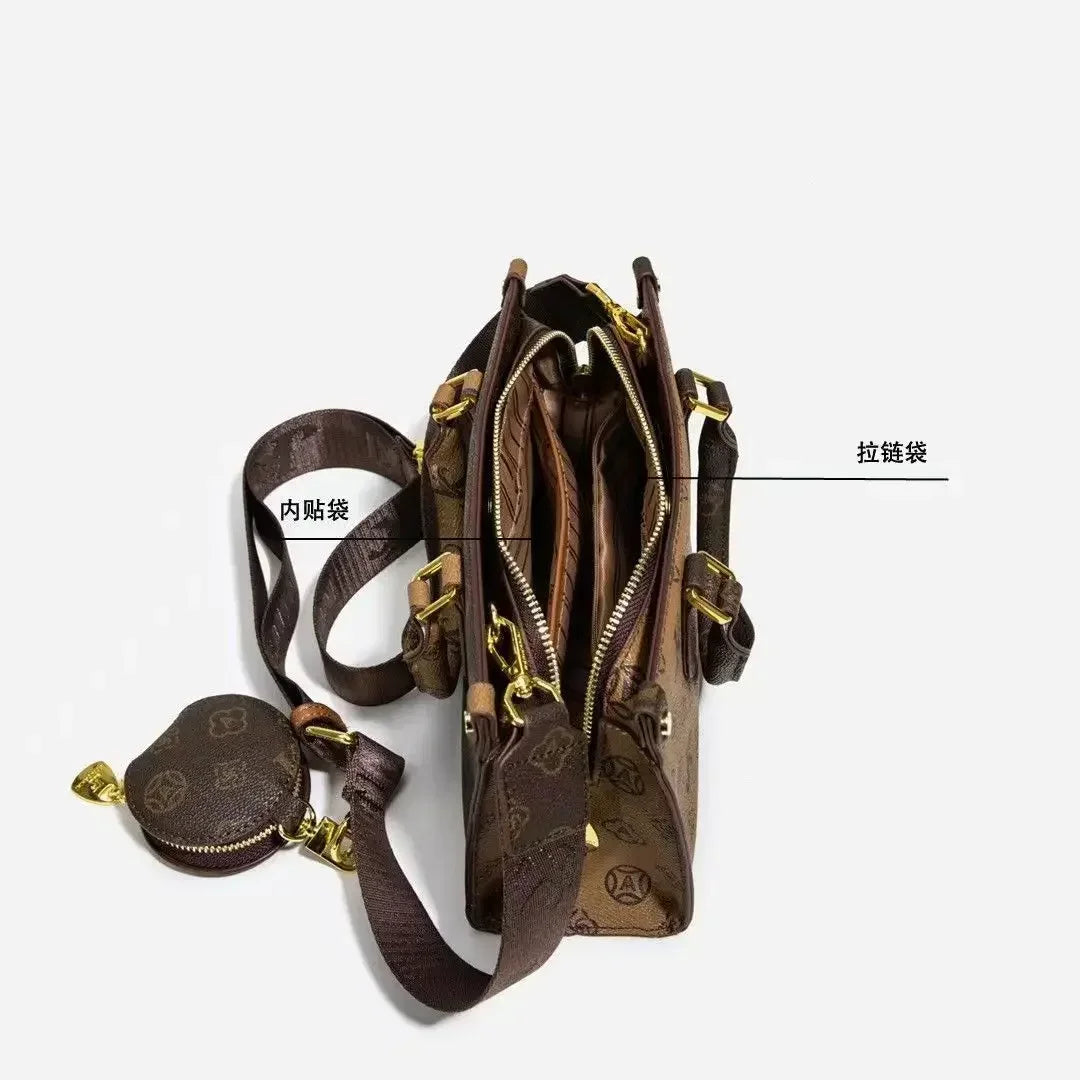 Women's Handbag Designer Vintage Style Wide Shoulder Strap Crossbody Bag BL1