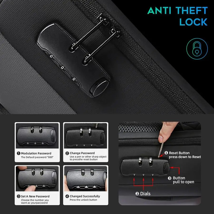 Business Backpack,Laptop Backpack with USB Charging Port, Slim Business Backpacks Fit for 15.6 INCH,Men Traveling Backpackfor Me