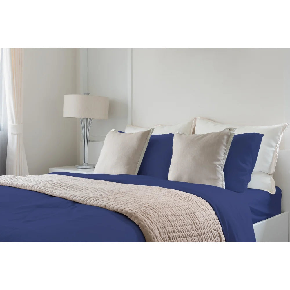 Luxuriously Soft 100% Viscose Derived from Bamboo 4-Piece Sheet Set , Oeko-TEX Certified, King - Indigo