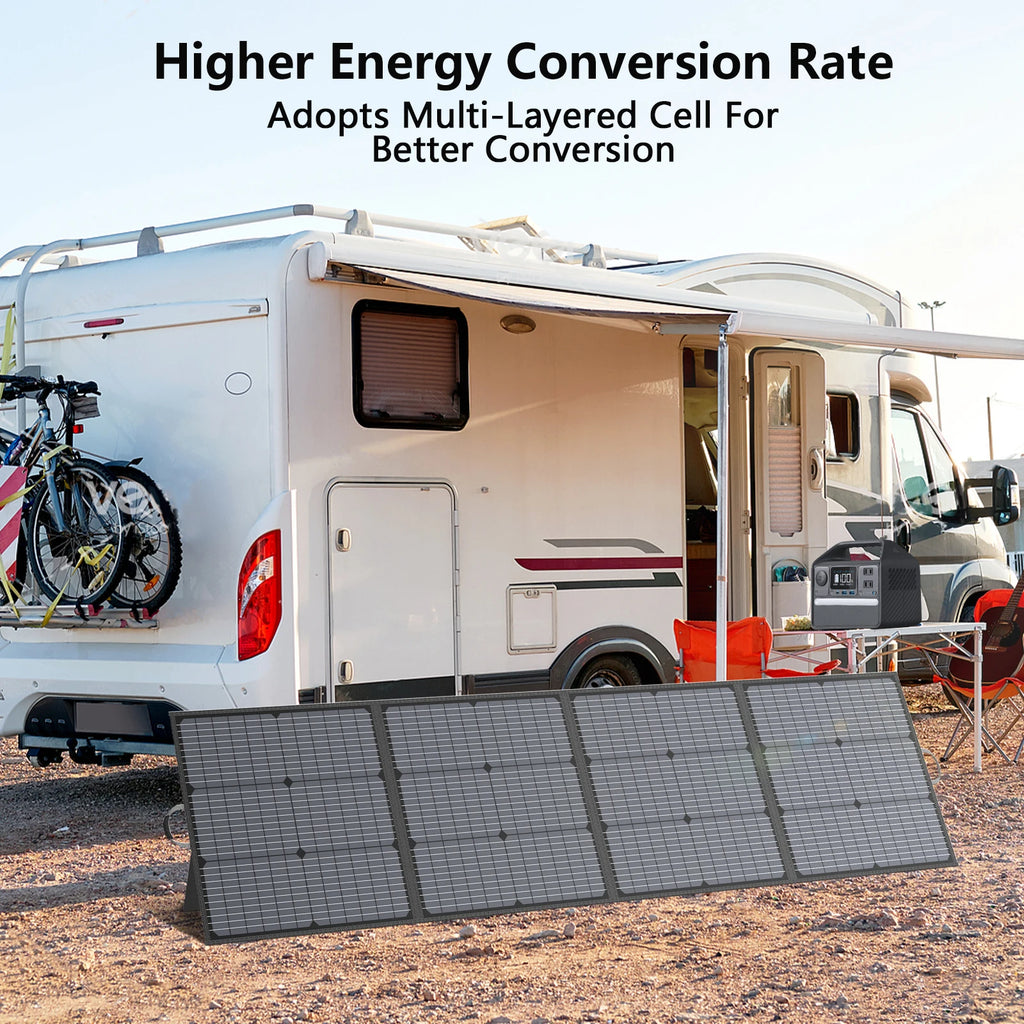 MHPOWOS Portable Solar Panel 800W 440W 400W 220W 110W Foldable Solar Charger Emergency Backup Power Supply For PowerStation RV