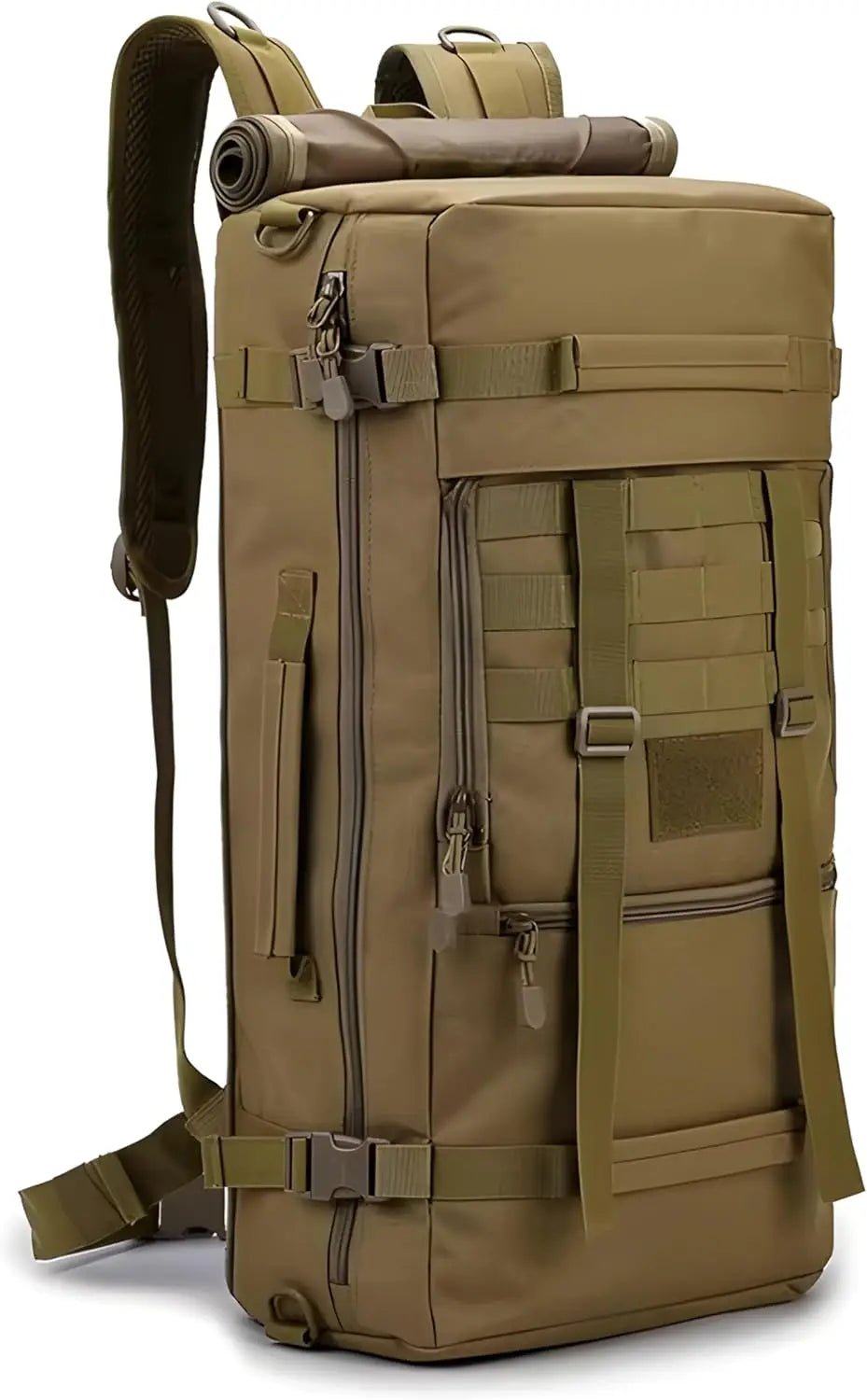 Tactical Assault Backpack with MOLLE System, 72-Hour High-Durability Pack, Multiple Compartments
