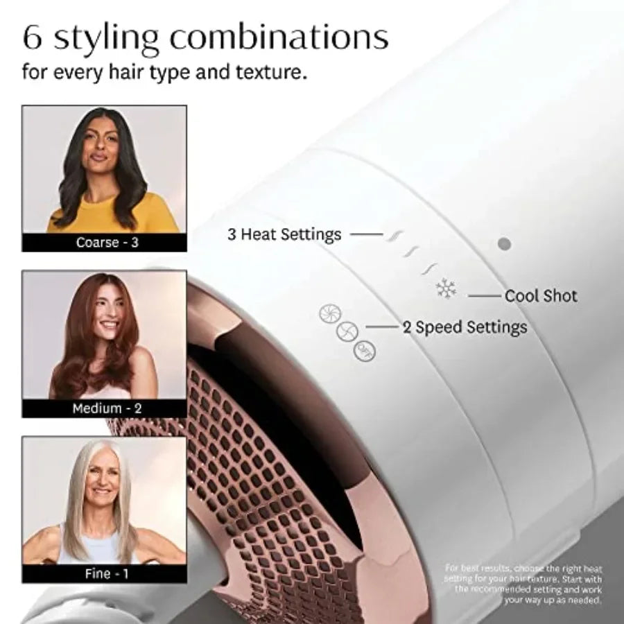 T3 AireBrush One-Step Smoothing and Volumizing Hair Dryer Brush for Fast Drying and Styling with Multiple Heat and Speed Settin