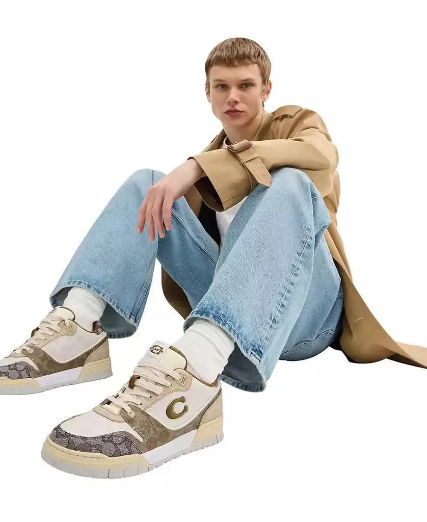 COACH | Men's Mixed Signature Soho Round Toe Sneakers