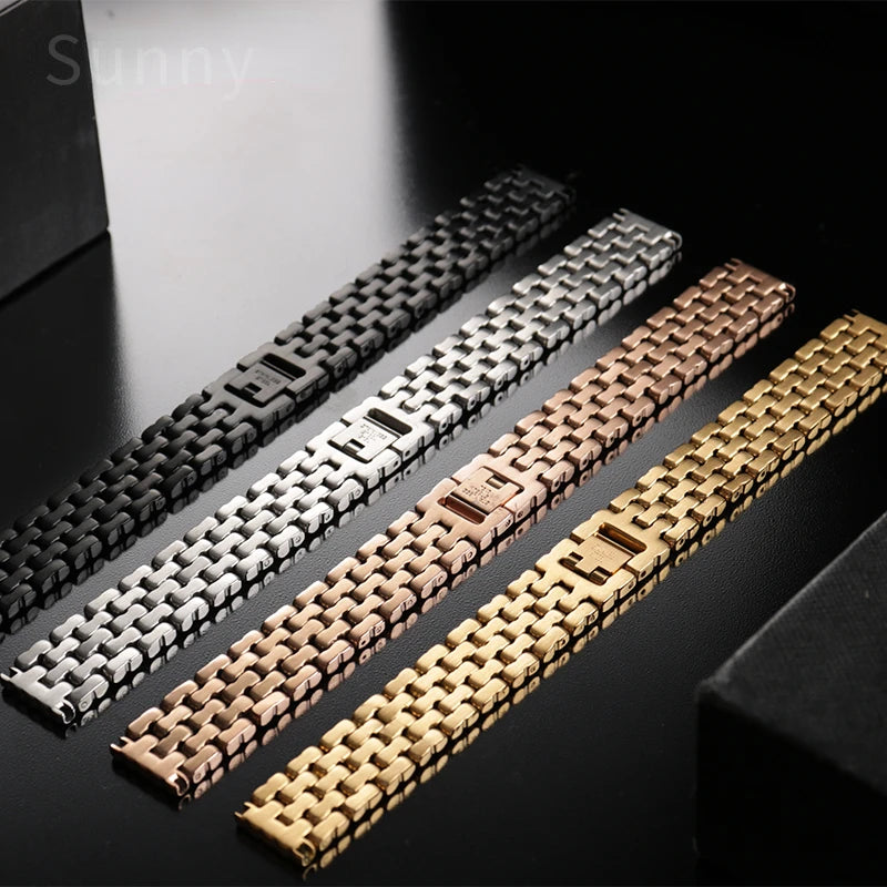 Stainless Steel Watch Strap Women's Fit Swarovski Fossil Armani Stainless Steel Women's Watch Bracelet 12 14mm