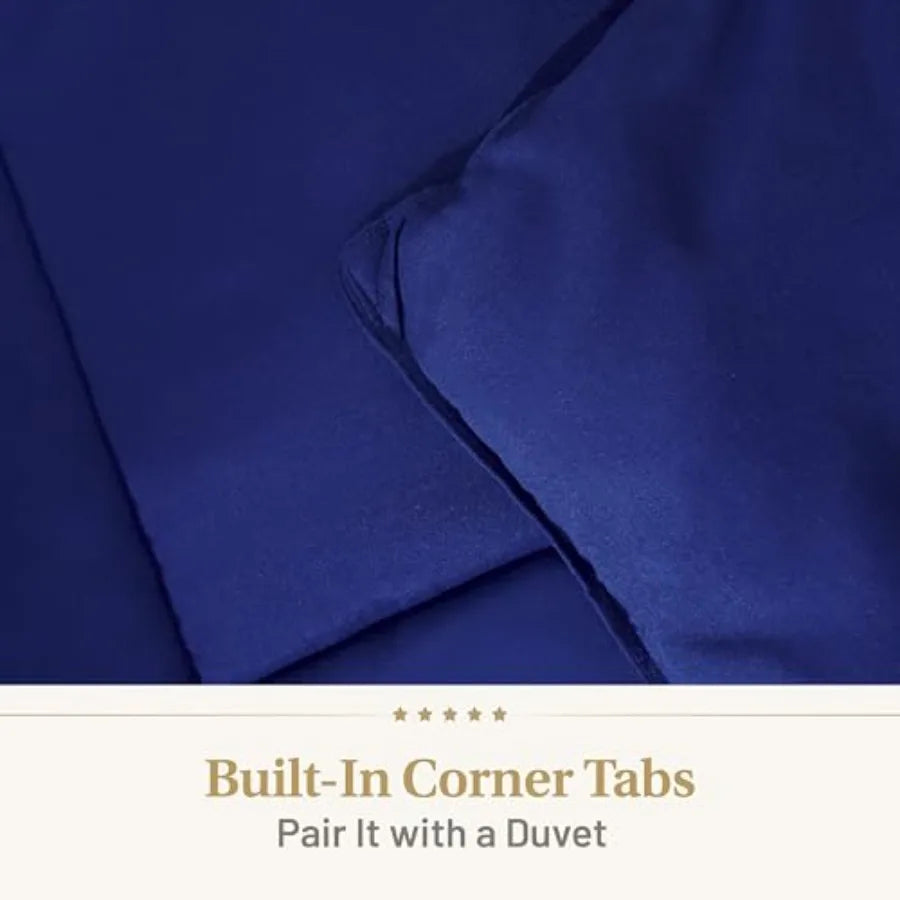 Navy Blue Comforter Fluffy Down Alternative Dark Blue Comforter Premium All-Season Bedding Hypoallergenic Machine Washable Blue