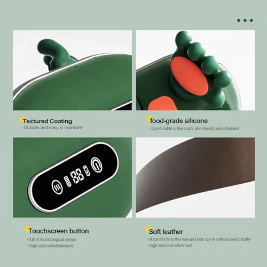 Shoulder and Neck Massager Bionic Heated Massager Portable Neck and Back Massager with Fingers 4D Kneading Massager Simulates a