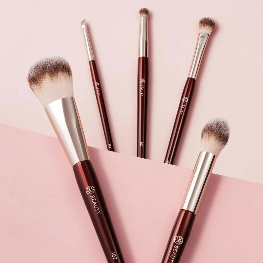 Precision Brush Collection (5PC) - Makeup Brush Set for Bronzer, Blush, Contour, Powder & Eye Makeup | Premium Face Brushes for
