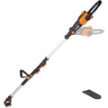 20V 8inch cordless pole chainsaw for efficient tree trimming and branch cutting in gardening forestry and outdoor maintenance w