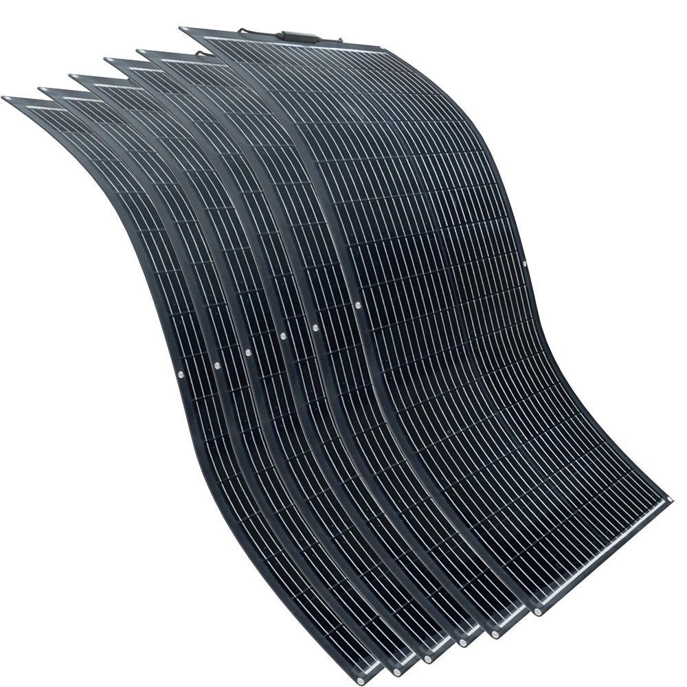 100 Watt Fiberglass Flexible Solar Panel 1000W-100W , Portable Bendable 12 Volts Mono Cell for RV Camping Home Boat Marine