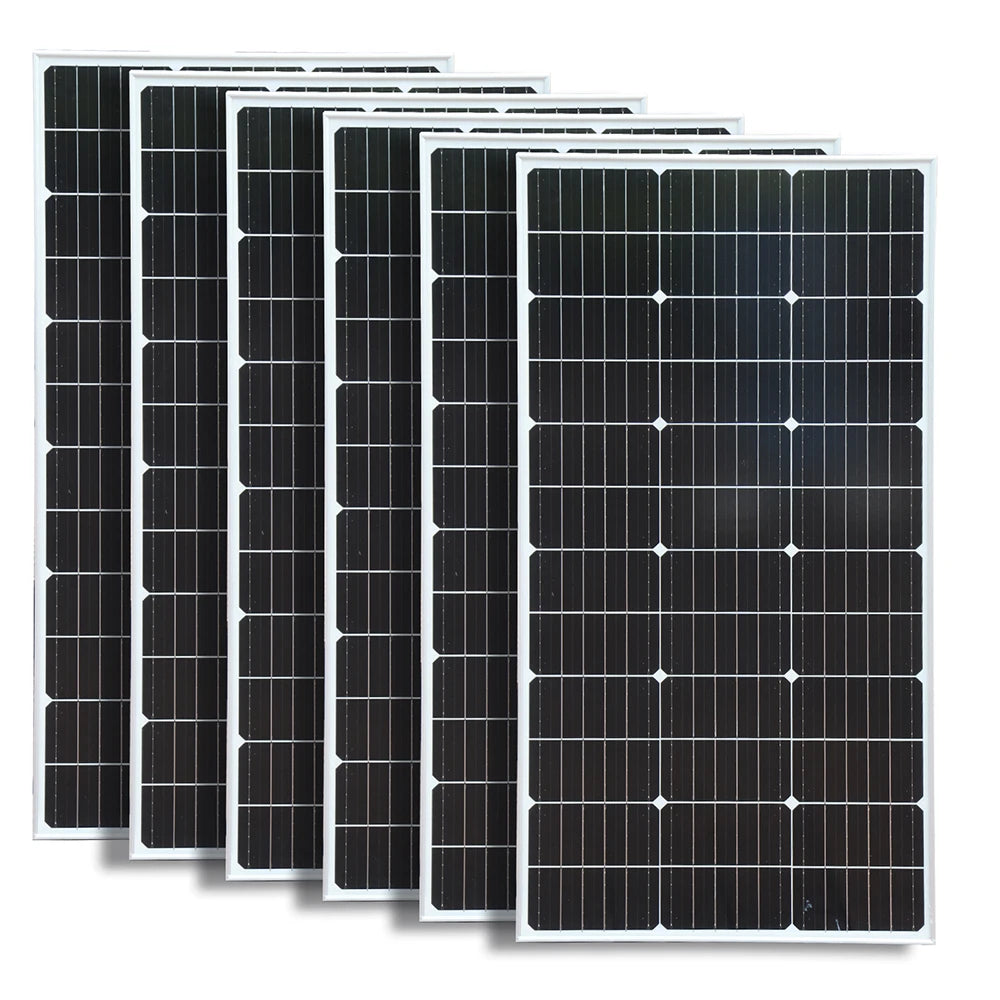 Rigid 1000W 600W 500W Solar Panel Photovoltaic Module 400W 300W 200W 100W 19.8V Monocrystalline Solar Panels Battery Charger