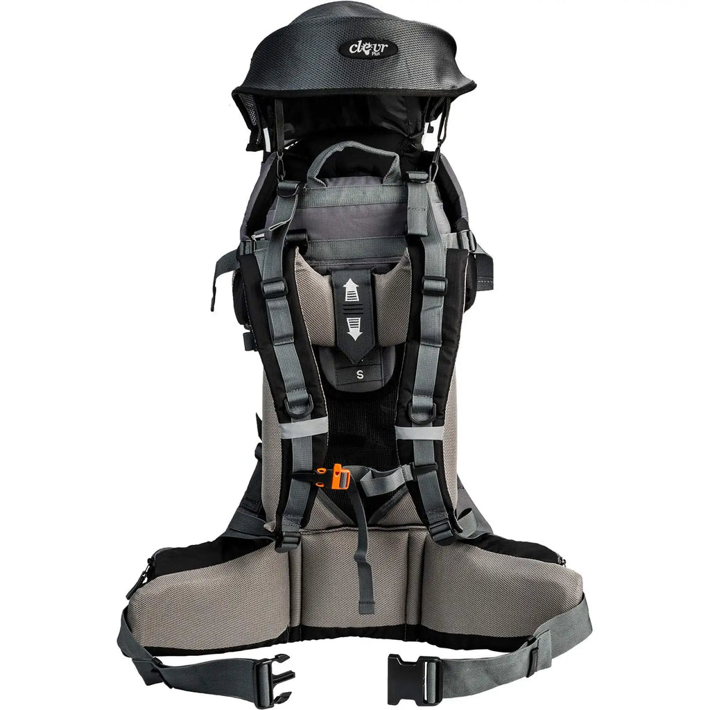 Baby Backpack Hiking Kid Toddler Child Carrier with Stand and Sun Shade Visor, Black