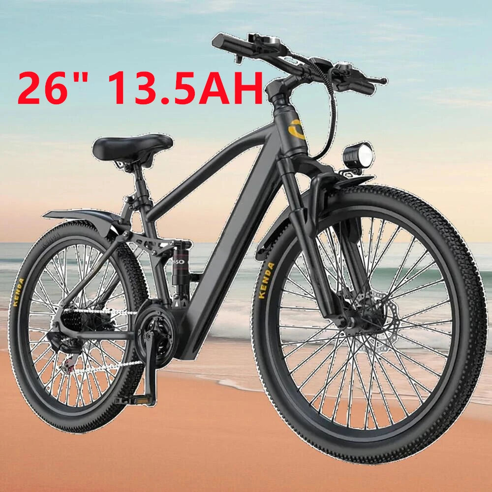 26" 24" Electric Motorcycles Mountain E Bike for Adults, 625W Peak Motor Ebike 23.9Mph 33Miles 10.4AH 13.5AH Electric Bicycle