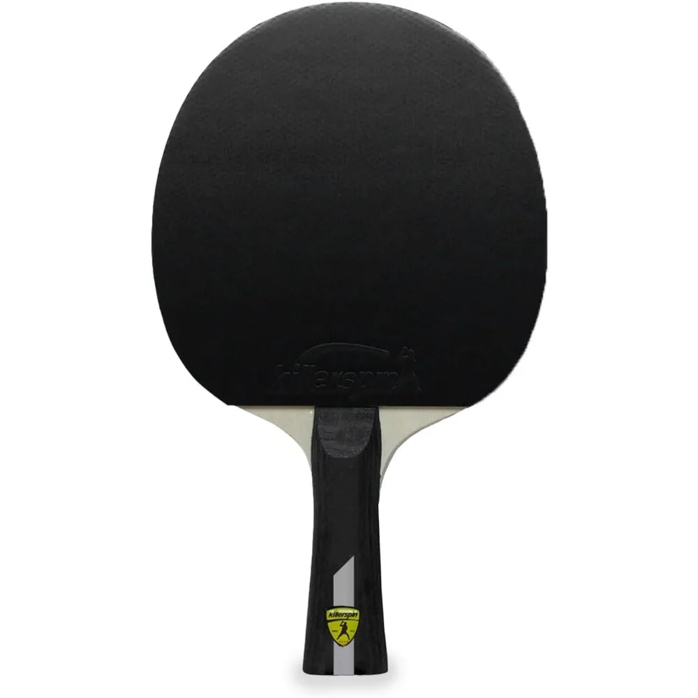 Killerspin 4X Impact Ping Pong Paddle Set – 2-Pack Table Tennis Rackets with 6 Balls | Flared Handle, 5-Ply Wood