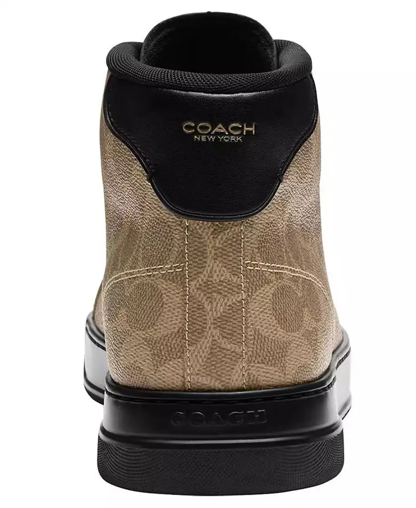 COACH | Men's High Line High-Top Signature Canvas Round Toe Sneakers