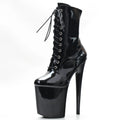 Stripper 8" Platform Lace Up Cтрипы Pole Dance Ankle High Boots In Stock Fast Shipping Size36-43