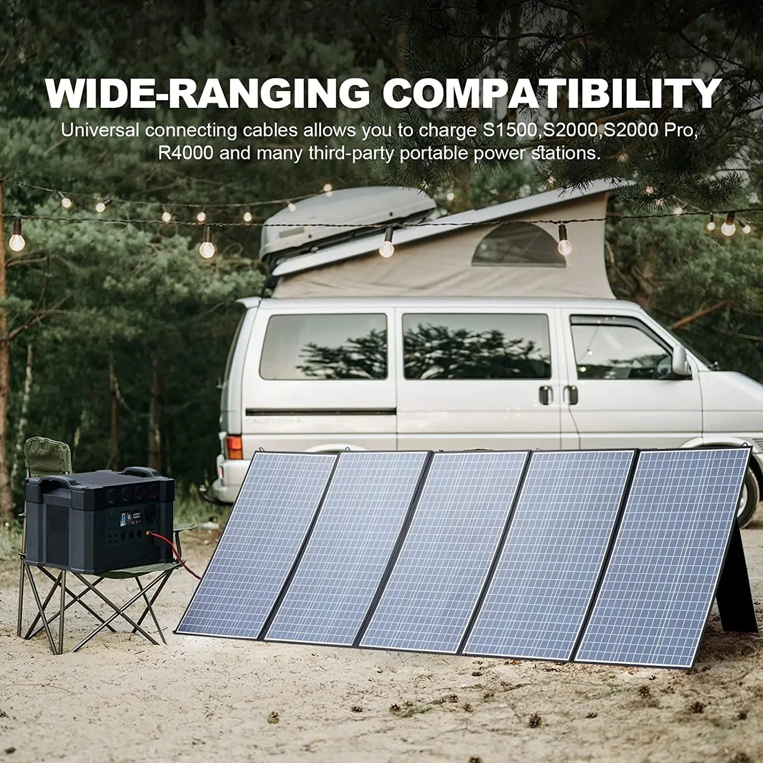 ALLPOWERS 400W / 200W / 140W / 100W / 60W  Portable Solar Panel Waterproof for Outdoor Camping RV Garden Roof