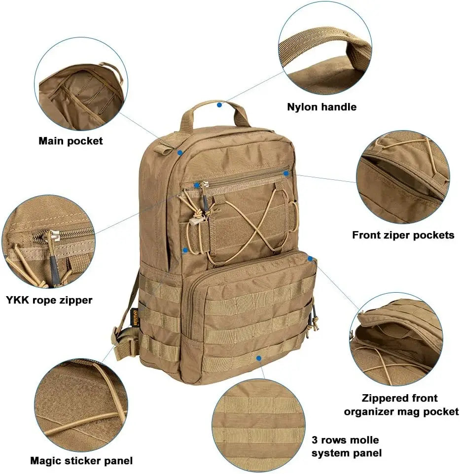 Outdoor Hydration Backpack Bundle Packs Water Bladder Carrier for 3L Water Bladder